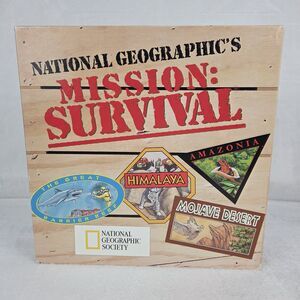 Vintage 1995 National Geographic Mission Survival Board Game Complete
